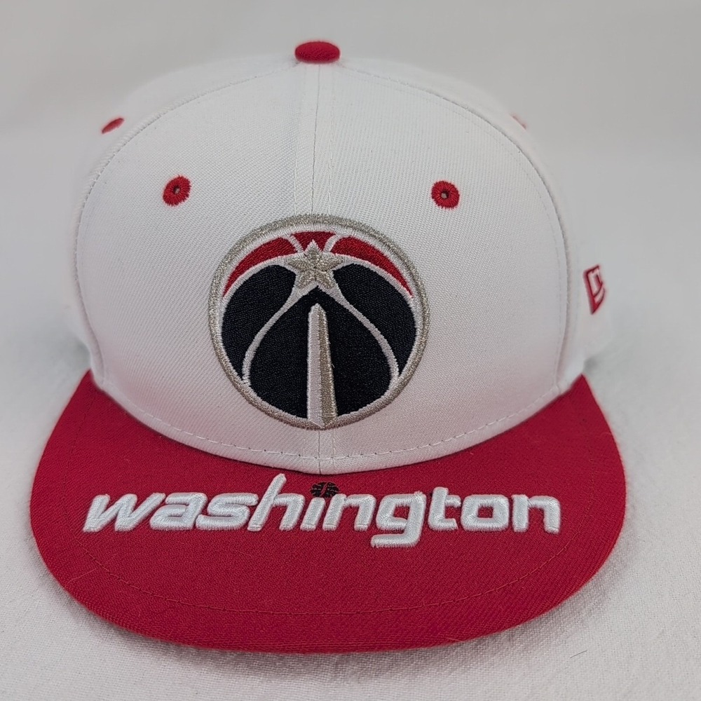 NEW ERA 5950 59FIFTY WASHINGTON WIZARDS THROWBACK FITTED HAT 7-1/8